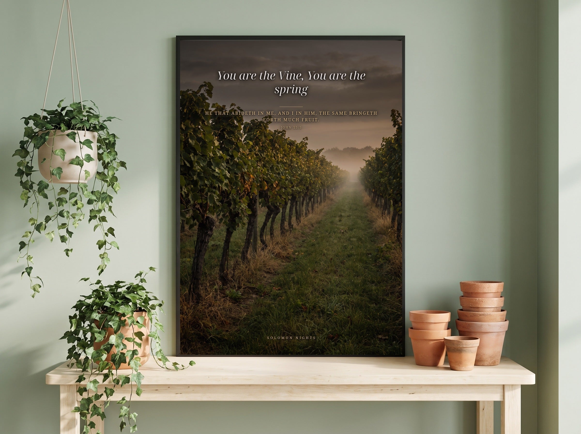 Where the Life Is print framed on a wall